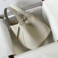 HM Picotin Lock 18 White Bag With Gold-Toned Hardware For Women, Handbags 7.1in/18cm