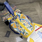 DG Print Crespo Bucket Bag Multicolor With Branded Plate For Women DG Bag