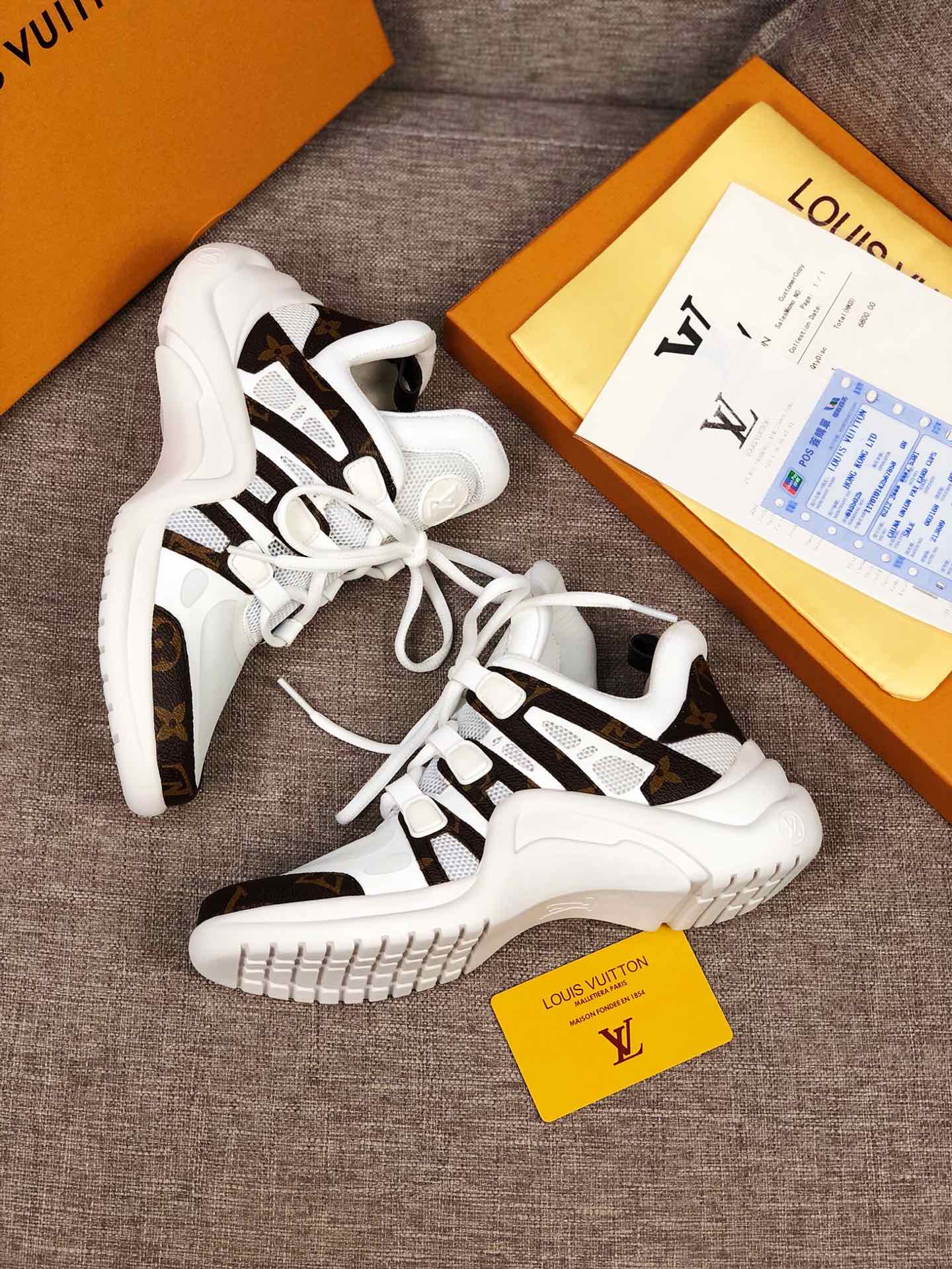 BL - LUV Archlight White Brown Sneaker