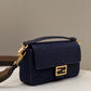 FI Baguette Dark Blue For Women, Women’s Handbags, Shoulder And Crossbody Bags, 10.6in/27cm FF 8BR600AC9OF19PO