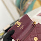 ChanelMini Flap Bag Gold Toned Hardware Red For Women 4.7in/12cm