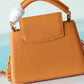 LV Capucines Mini Taurillon Jaune Sunbeam For Women,  Shoulder And Crossbody Bags 21cm/8.3in LV