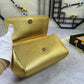 DG Medium Sicily Handbag In Dauphine Gold For Women 10.2in/26cm DG 
