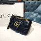 gg Marmont Matelassé Mini Bag Black Matelassé Chevron With A Heart For Women 8.5in/22cm gg  446744 DTDIT 1000