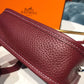 HM Evelyne II TPM Bag Burgundy For Women Silver Toned Hardware 7.9in/20cm