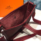 HM Evelyne II TPM Bag Burgundy For Women Silver Toned Hardware 7.9in/20cm