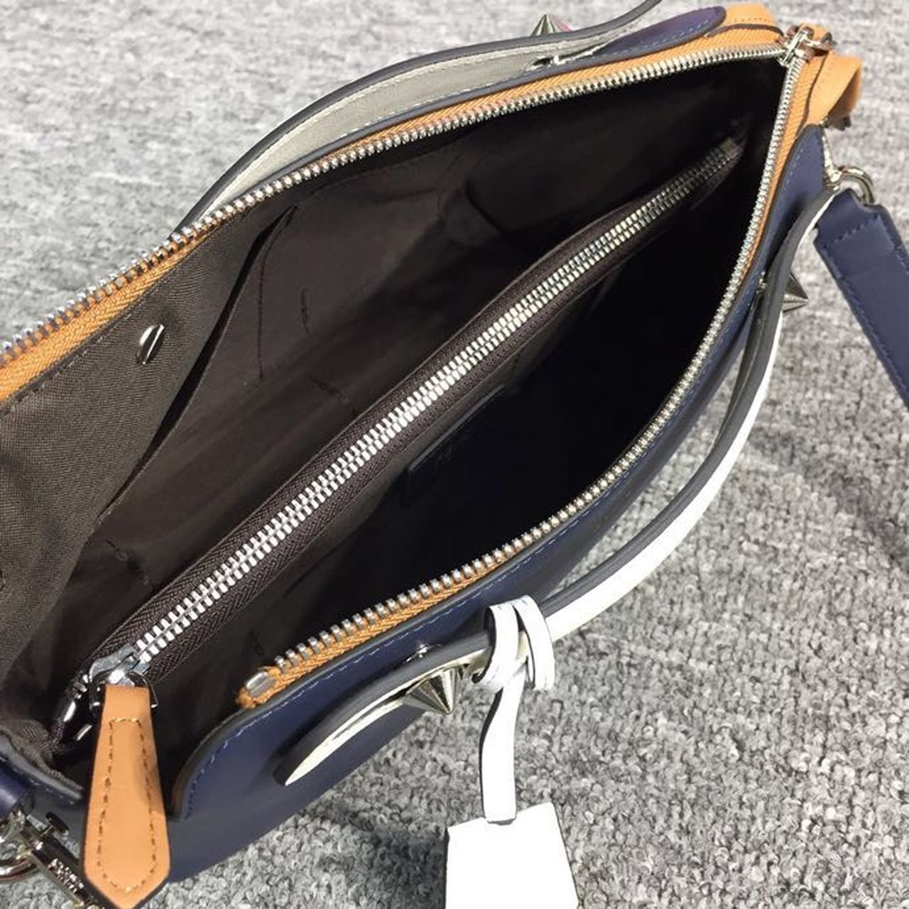 FI By The Way Medium Bag Dark Blue For Women, Women’s Handbags, Shoulder And Crossbody Bags 10.6in/27cm FF 8BL1461