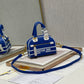 DI Mini Vibe Zip Bowling Bag, Blue Handbags, Bowling Bags, 17cm CD