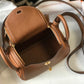 HM Mini Lindy Brown For Women Gold Toned Hardware 7.5in/19cm