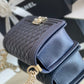 ChanelMedium Boy Handbag Dark Blue For Women 9.8in/25cm A67086