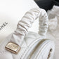 ChanelVanity Case Shiny Gold White Bag For Women 9.5cm/3.7in