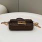 FI Baguette Brown For Women, Women’s Handbags, Shoulder And Crossbody Bags 7.5in/19cm FF 8BS017