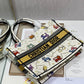 DI Medium Book Tote White Multicolor, For Women, Women’s Handbags 14in/36cm CD