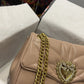 DG Large Devotion Shoulder Bag In Quilted Nappa Beige For Women 11.4in/29cm DG