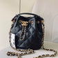 CHL Classic Bucket Bag Gold Toned Hardware Black For Women 7.8in/20cm