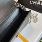 ChanelWoc Camellia Black Bag For Women 12cm/4.5in