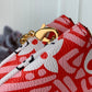 LV LV Crafty Double Zip Pochette Monogram Canvas Red/White For Women,  Shoulder And Crossbody Bags 7.9in/20cm LV