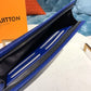LV Pochette Voyage MM Monogram Eclipse Canvas Pacific Blue For Men, Bags, Travel Bags 10.6in/27cm LV M30423