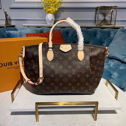 LV Turenne MM Bag 38cm Monogram Canvas Spring/Summer Collection M48814, Beige