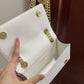 DG Polished 3.5 Phone Bag White For Women 7.3in/19cm DG