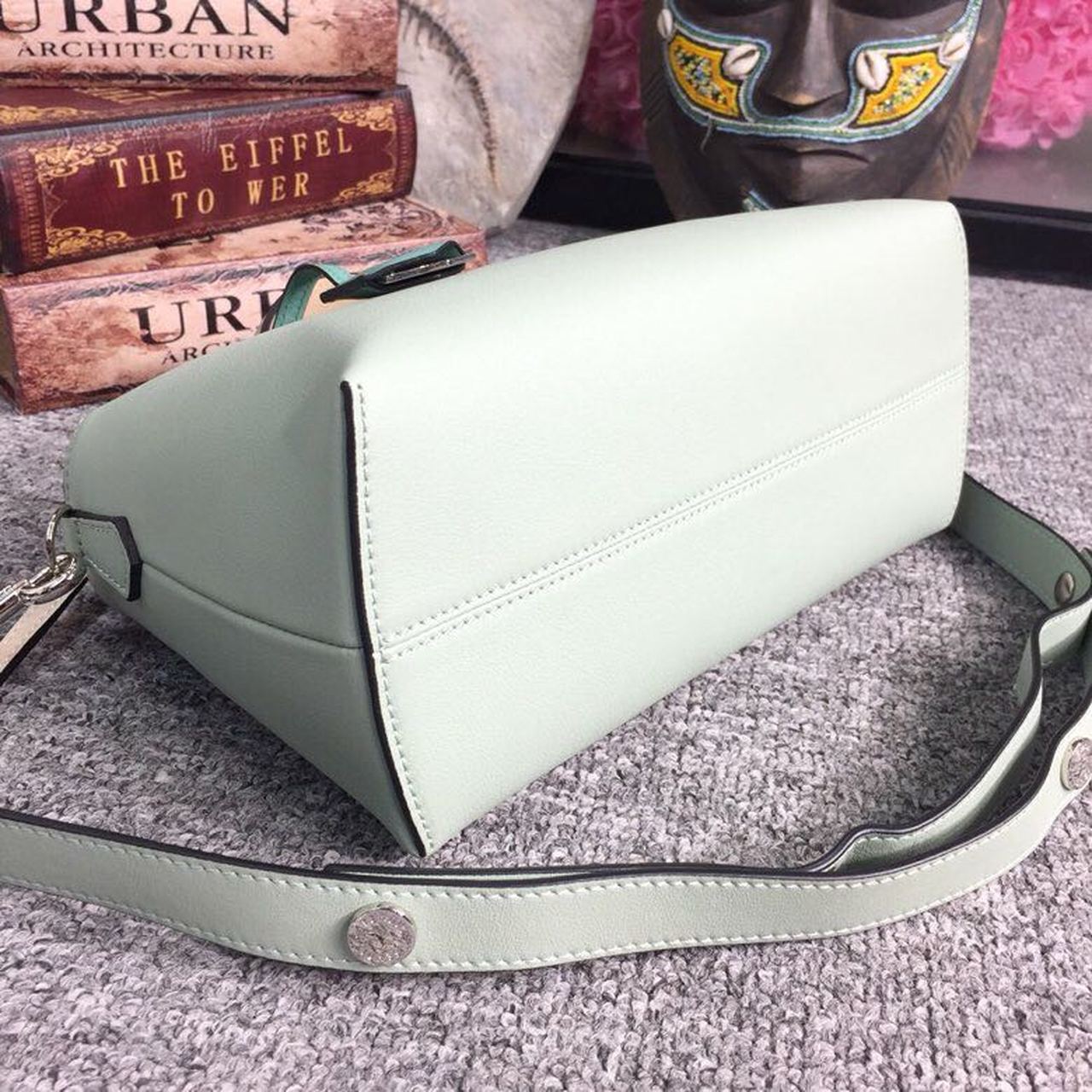 FI By The Way Medium Bag Mint Green For Women, Women’s Handbags, Shoulder And Crossbody Bags 10.6in/27cm FF 8BL1461