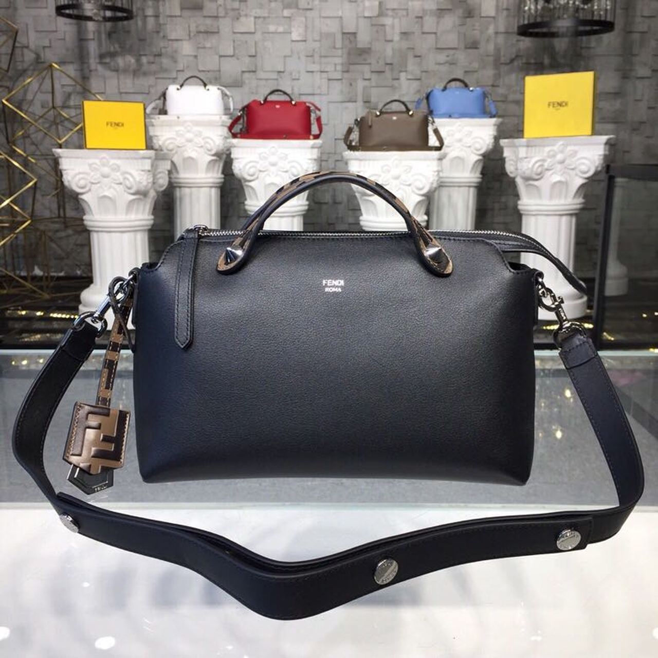 FI By The Way Medium Black For Women, Women’s Handbags, Shoulder And Crossbody Bags 10.6in/27cm FF 8BL1461D5F0GXN