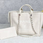 ChanelSmall Shopping Bag Silver Hardware Cream For Women, Women’s Handbags, Shoulder Bags 15.2in/39cm AS3257