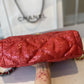 CHL 19 Flap Bag Gold Hardware Red For Women, Women’s Handbags, Shoulder Bags 10.2in/26cm AS1160 