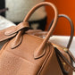 HM Mini Lindy Brown For Women Gold Toned Hardware 7.5in/19cm