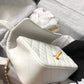 ChanelMini Flap Bag With Top Handle White For Women 7.8in/20cm