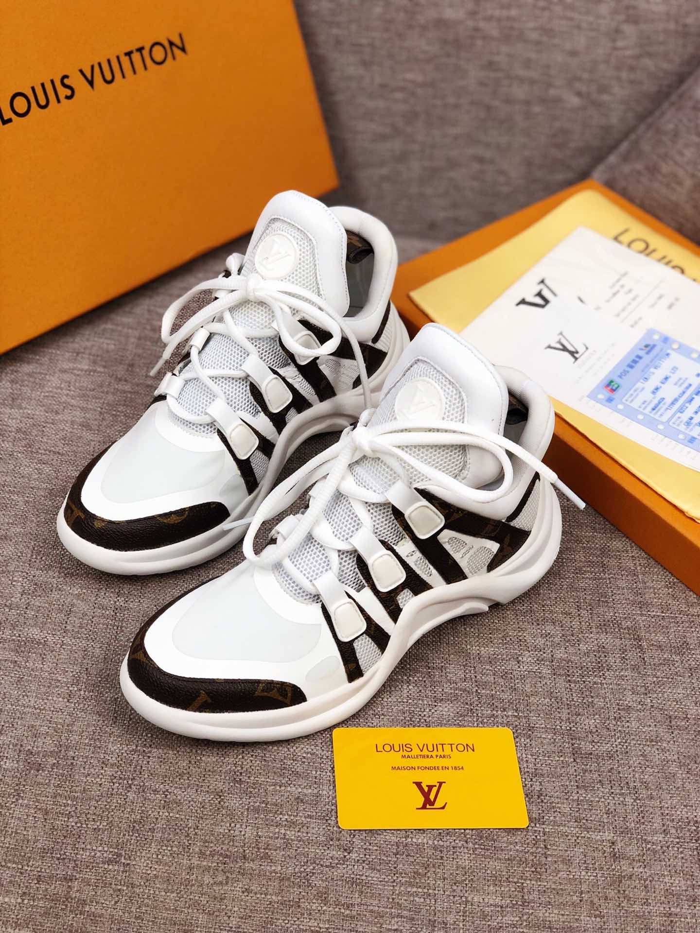 BL - LUV Archlight White Brown Sneaker
