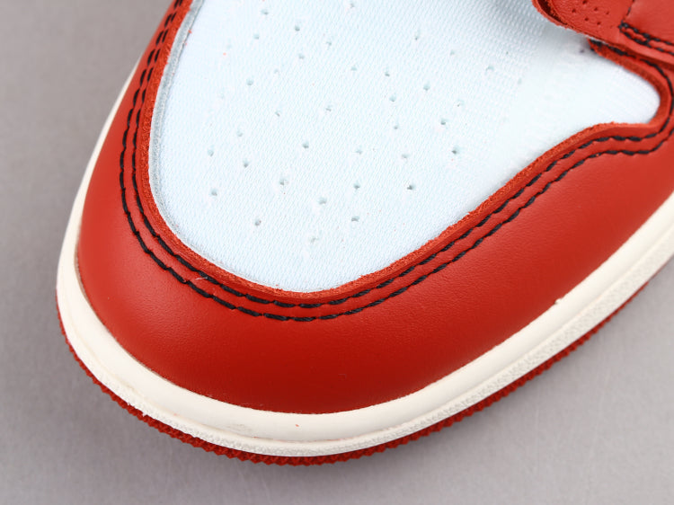 BL - OW x AJ1 White Red