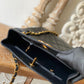 ChanelVintage Black Large Quilted Caviar Tote Bag For Women 28cm/11in