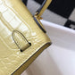 HM Kelly Cream For Women Gold Toned Hardware 7.8in/20cm