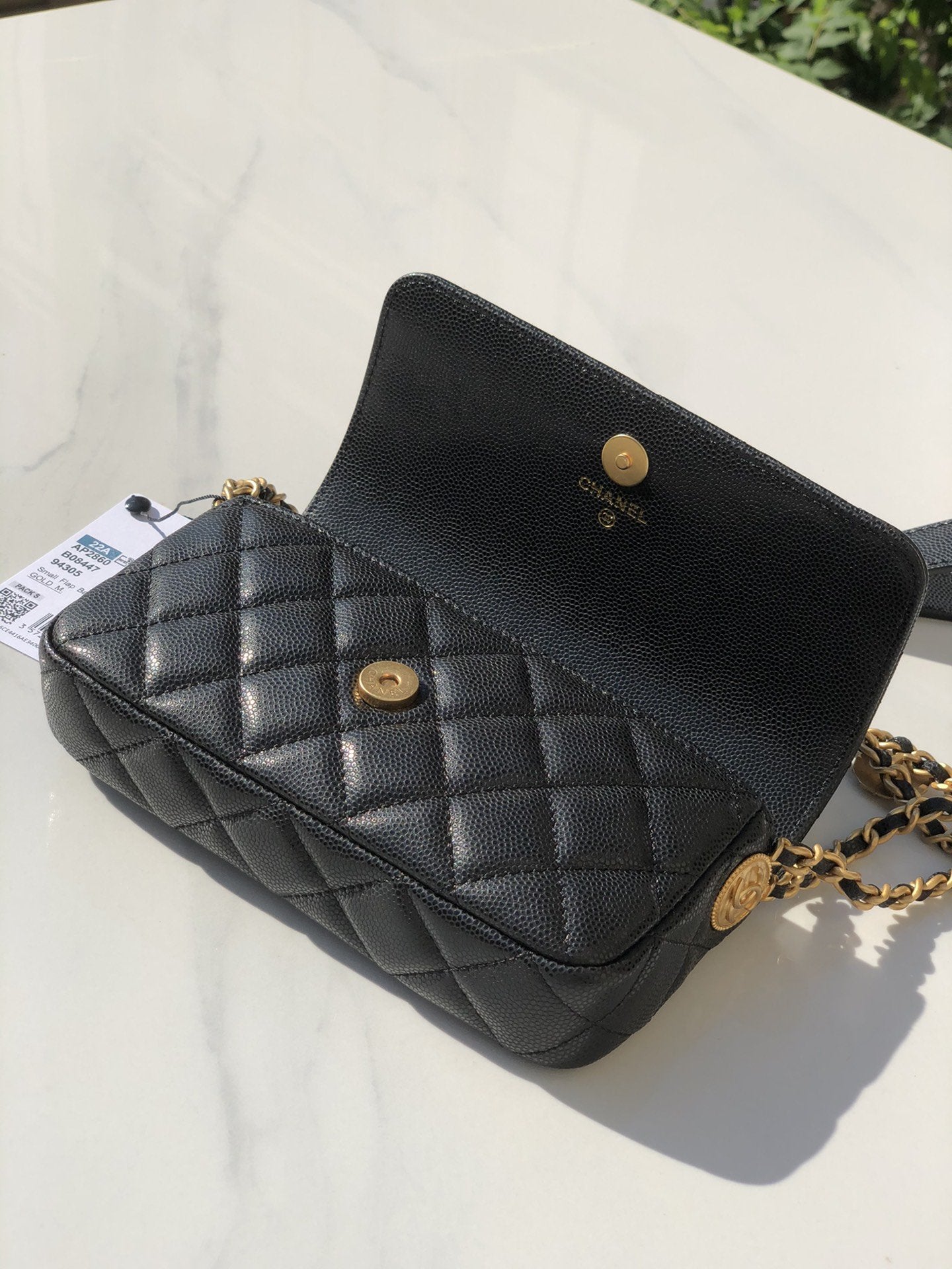 ChanelSmall Flap Bags Gold Hardware Black For Women, Women’s Handbags, Shoulder Bags 7.5in/19.2cm