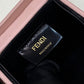 FI Logo Box Keychain Pink Charm Bag For Woman 8cm/3in