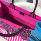 DI Large Book Tote Pink And Blue, For Women, Women’s Handbags 16.5in/42cm CD