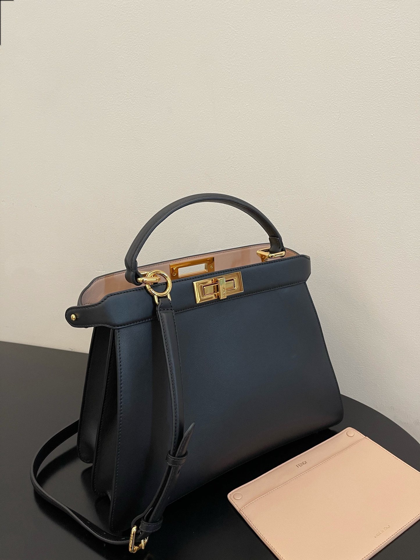 FI Peekaboo ISeeU Petite Black Small Bag For Woman 20cm/8in