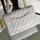 Chanel Classic Handbag 26cm Grey For Women A01112