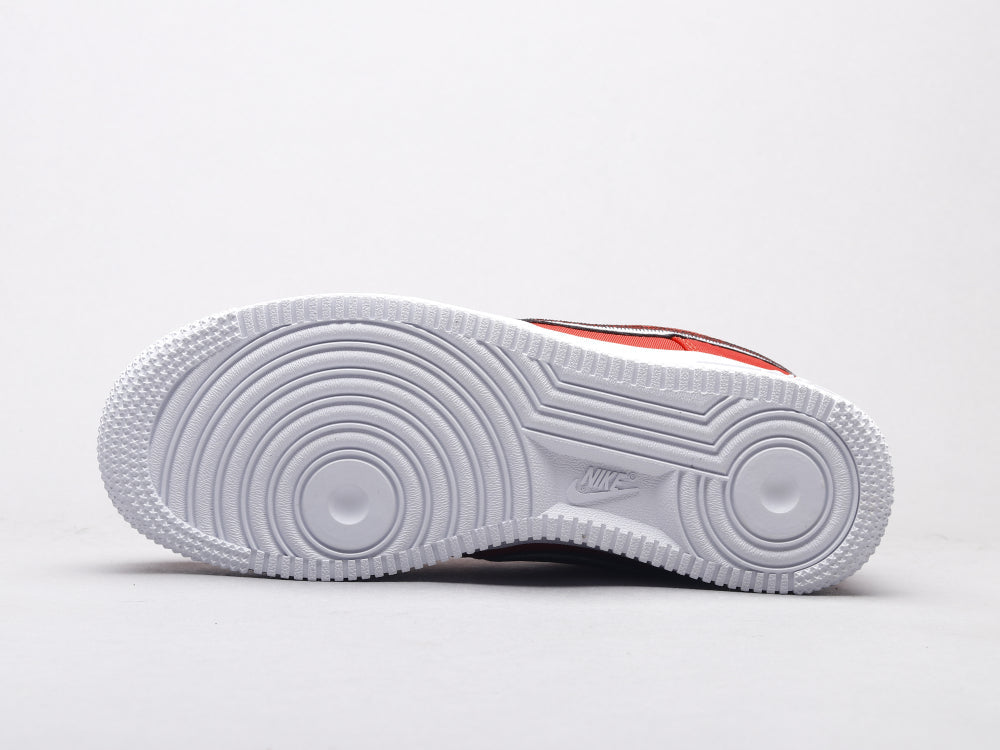 BL - AF1 Reverse Stitch red and white