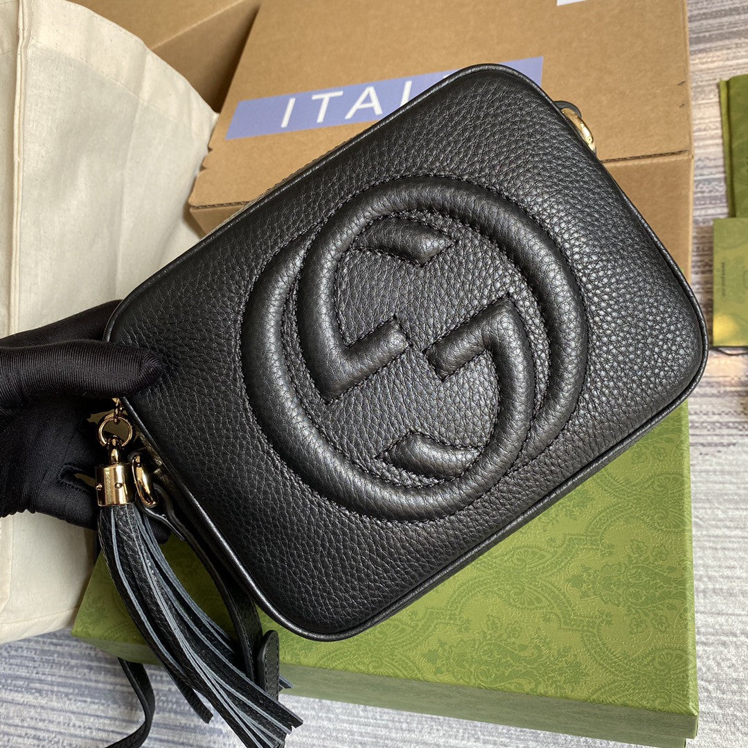 gg Soho Small Disco Bag Black For Women, Women’s Bags, Shoulder And Crossbody Bags 8in/21cm gg 308364