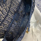 DI Saddle Bag Blue Oblique Canvas Gold Toned Hardware For Women 25cm/10in CD