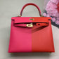 HM Kelly 28 Sellier Epsom Bag Red/Pink For Women, Women’s Handbags, Shoulder Bags 11in/28cm