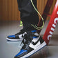 BL - AJ1 black and blue toe