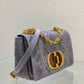 DI Medium Caro Bag Gray , For Women, Women’s Handbags 25.5cm/10in CD