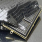 FI First Medium Black Crocodile Bag For Woman 32.5cm/13in