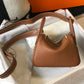 HM Mini Lindy Brown For Women Gold Toned Hardware 7.5in/19cm