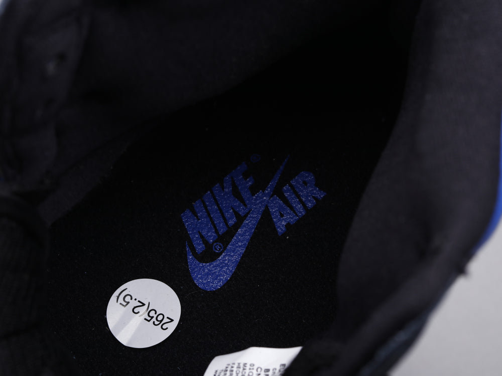 BL - AJ1 black and blue toe