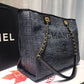 Chanel Deauville Chain Shoulder Tote Bag Dark Grey For Women, Women’s Handbags, Shoulder Bags 13.3in/34cm A66939