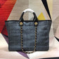 Chanel Deauville Tote 38cm Black/Dark For Women A66941